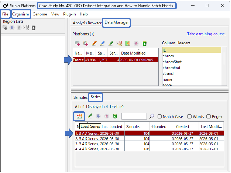 After Importing The CaseStudy No. 420 SOA File